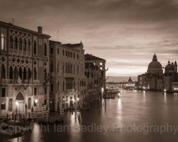 Italy, Venice, Twilight on the Grand Canal
