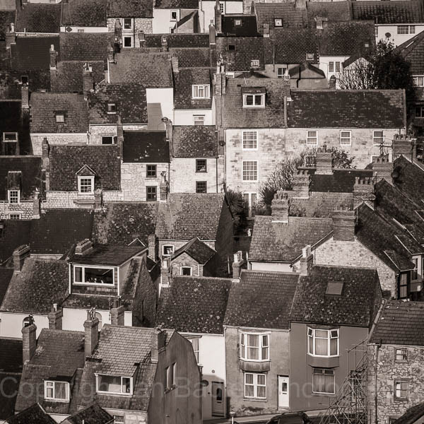 Portland rooves, Dorset, England