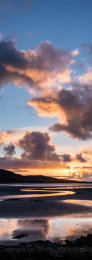 Passing shower clouds at low tide on the Isle of Harris, Scotland