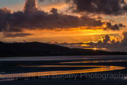 Low tide at sunset on the Isle of Harris, Hebrides, Scotland
