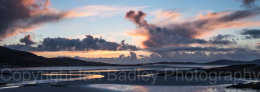 Passing shower clouds at low tide on the Isle of Harris, Scotland