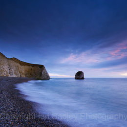 Freshwater bay at dusk, Isle of Wight, England