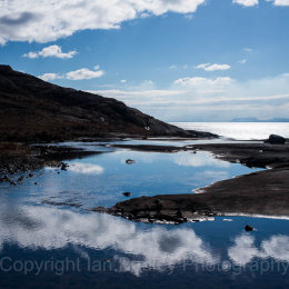 Natural infinity pool, Loch Coruisk, Isle of Skye, Scotland