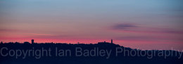 Before dawn over Pienza, Tuscany, Italy