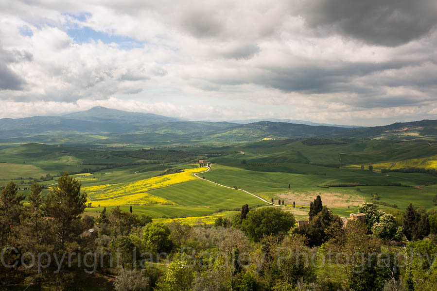 View over UNESCO Val d'Orcia, Tuscany, Italy