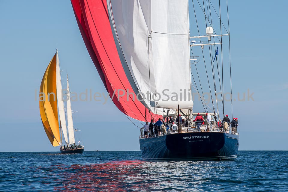 Red and orange sails