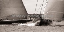 Two J Class tacking