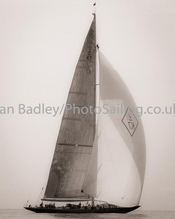 J Class Velsheda in light winds