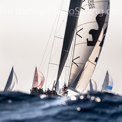 Wally class racing at the Voiles de Saint Tropez
