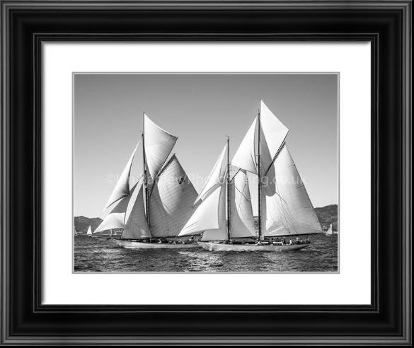Classic yachts in full sail