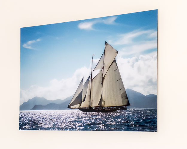 Classic Yacht Sailing Blue on Acrylic - from £140
