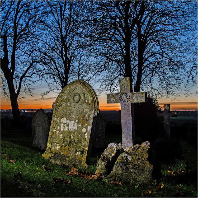 Anne Dziedzicki Sunset  at St Mildreds Cemetary M3 O IWPS