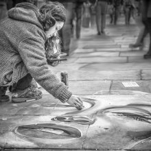 Carol Walker Pavement Artist P