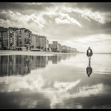 Christian Beasley Walking on a Beach M6 L IWPS