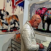Michael Duke The Artist on Opening Night P