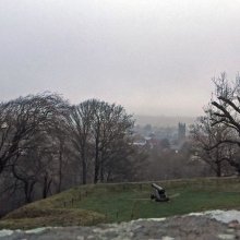 Sue Harlow Carisbrooke in Mid Winter Landscape