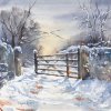 snowy gate