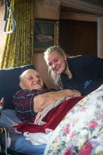 Billy with Careworker