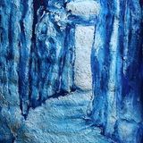 Cropped Bue passage nepalese paper