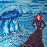 Metallic Blue Cailleach at Proleek Dolmen