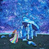 Áine óg with hare at Legananny Dolmen