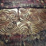 Newgrange entrance gold