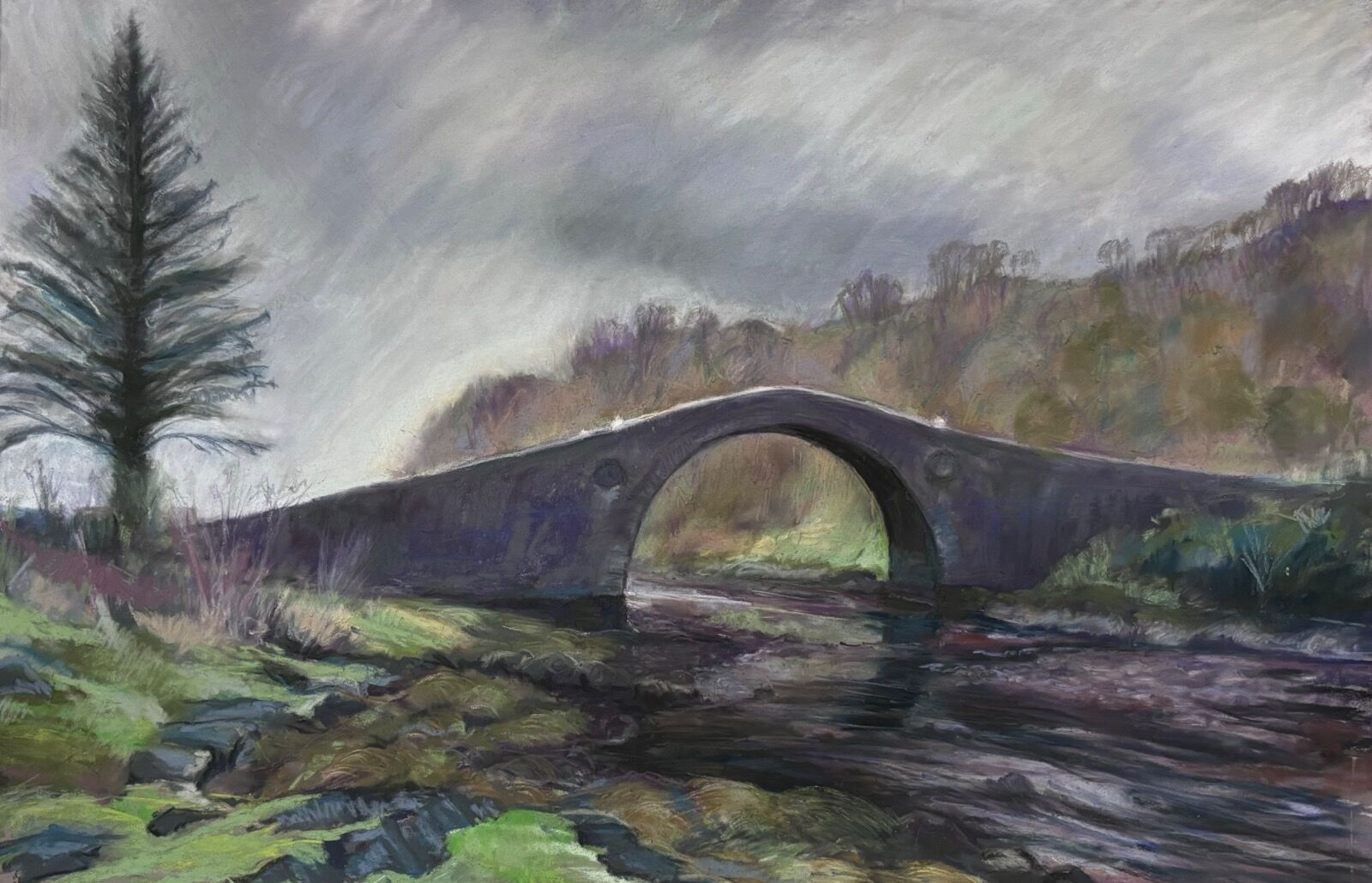 Bridge over the Atlantic between the mainland and the island of Seil, Scotland