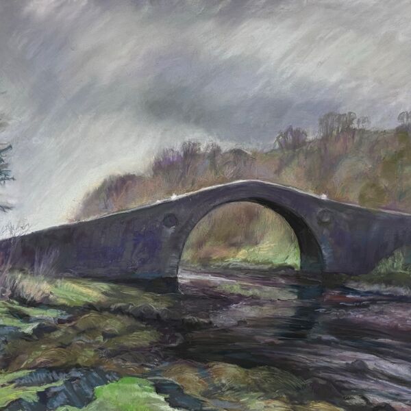 Bridge over the Atlantic between the mainland and the island of Seil, Scotland