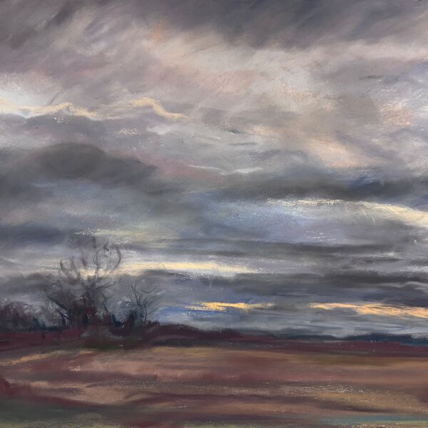 Evening light over the fields, Frostenden, Suffolk