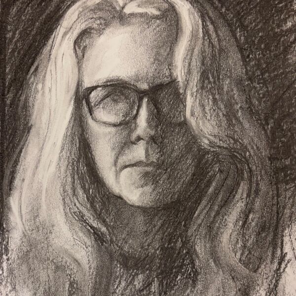 Self portrait - charcoal