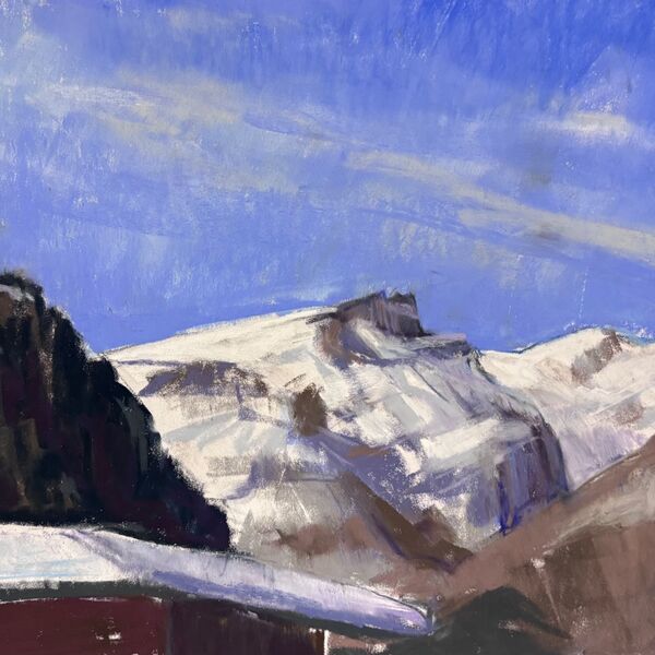 View from the cafe Champoluc, looking up the valley