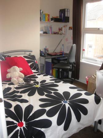 Typical bedroom in 5 Paget Street, Loughborough golden triangle four bed houses. Great student accommodation location to let to groups of 4.