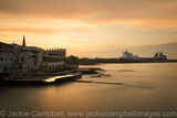 Dun Laoghaire Baths Dun Laoghaire Baths at sunset with the Sealink Ferry in the background