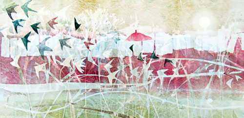 A Swoosh of Starlings Card