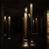Fabric print cylinders, 2013