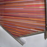 The polychromesandsessions (# 2, red silica with constructions tones), 2010