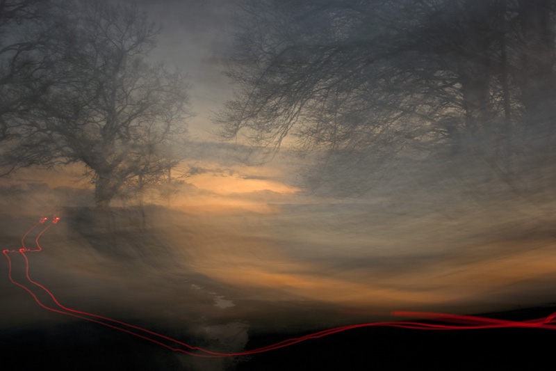 Country Lane and Tail Lights
