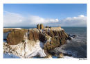 Dunnottar Castle in winter 2