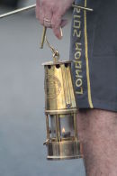 The arrival of the Olympic Flame at Land's End