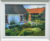 ‘The Fen Keepers Cottage, Wicken Fen’, acrylics on canvas, 20”x16”