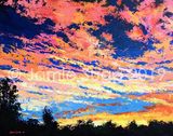 21. Sunset over Gutterbridge Woods SOLD