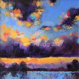 25. Misty Evening Sunset