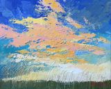 ‘Gentle evening breeze 1’, acrylics on board, 10”x8”