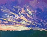 ‘End of the day 2’, acrylics on board, 10”x8”