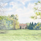 Anglesey Abbey, Watercolour on paper, A3