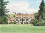 Anglesey Abbey, Watercolours on paper, 12x9