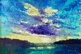 ‘End of the day 2’, acrylic on board, 30cm x 20cm