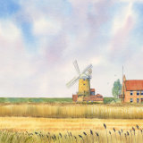 Cley Windmill, Norfolk, Watercolour on Paper, A3
