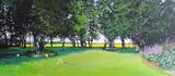 Garden commission, 4ft x 1.5ft, acrylics on box canvas
