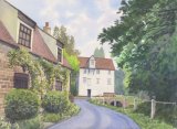 Lode Mill from Mill Close, Watercolours on paper, 12x9